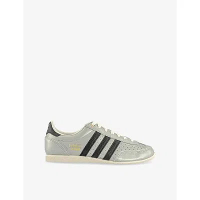 Adidas Originals Womens Alumina Black Cream Whit Japan Leather Low-top Trainers In Multi