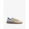 Adidas Originals Womens Adidas Handball Spezial Suede Low-top Trainers In Alumina Oat Blue