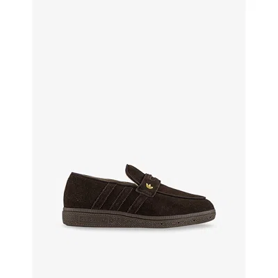 Adidas Originals Womens Aurora Coffee Aurora Cof Handball Spezial Suede Loafers In Brown