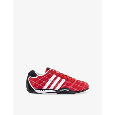 Adidas Originals Womens Better Scarlet White Cor Adi Racer Woven Low-top Trainers