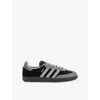 Adidas Originals Womens Adidas Samba Og Suede Low-top Trainers In Black Alumina Silver Gre