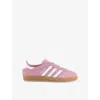 Adidas Originals Womens Bliss Lilac White Gum Gazelle Indoor Suede Low-top Trainers Eur 41.5 / 8.5 Uk In Neutral