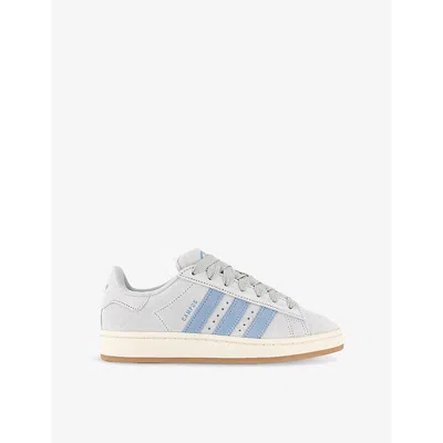 Adidas Originals Womens Campus 00s Suede Low-top Trainers Grey Cream White Clear S