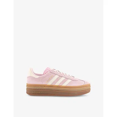 ADIDAS ORIGINALS WOMENS ADIDAS GAZELLE BOLD SUEDE LOW-TOP TRAINERS
