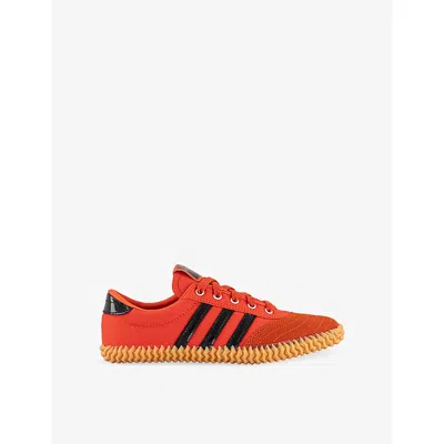 Adidas Originals Womens Collegiate Orange Volley Plimsole Woven Trainers Eur 37.5 / 4.5 Uk