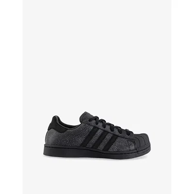 Adidas Originals Womens Core Black Adidas X Avavav Superstar Faux-leather Low-top Trainers Eur 40 / 7 Uk