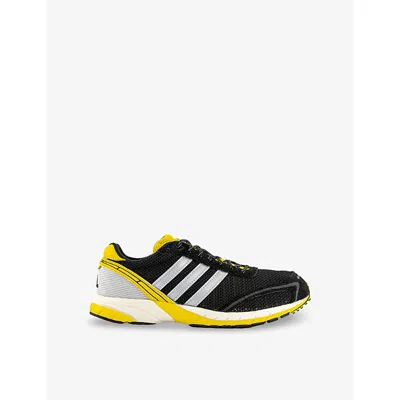 Adidas Originals Womens Core Black Silver Metall Adizero Fabric Low-top Trainers