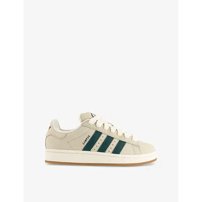 Adidas Originals Womens Adidas Campus 00s Suede Low-top Trainers In Cream White Collegiate G