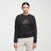 Adidas Originals Womens Crew Neck Long Sleeve Sweatshirt In Black