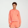 Adidas Originals Womens Crew Neck Long Sleeve Sweatshirt In Orange