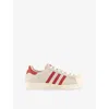 Adidas Originals Womens Crystal White Adidas X Avavav Superstar Faux-leather Low-top Trainers Eur 39.5 / 6.5 Uk
