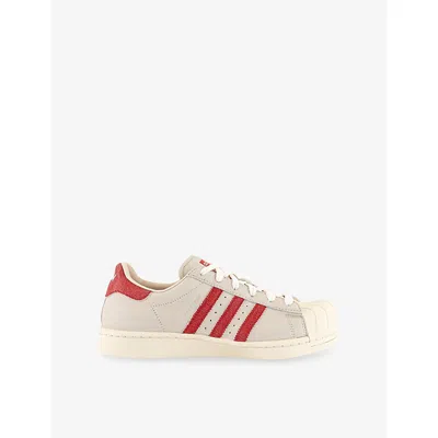 Adidas Originals Womens Crystal White Adidas X Avavav Superstar Faux-leather Low-top Trainers Eur 39.5 / 6.5 Uk