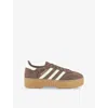 Adidas Originals Womens Earth Strata Off White G Handball Spezial Bold Suede Trainers Eur 40.5 / 7.5 Uk In Multi