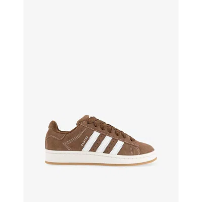 Adidas Originals Womens Adidas Campus 00s Suede Low-top Trainers In Earth Strata White Earth