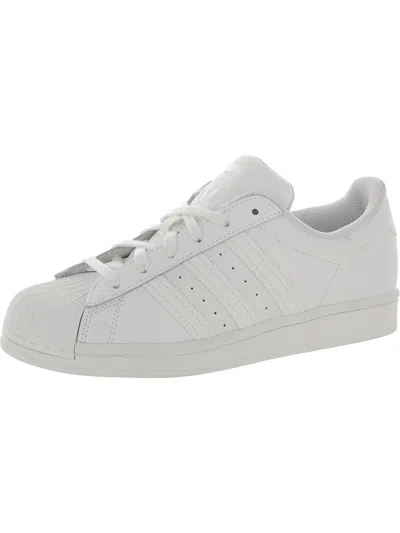 Adidas Originals Womens Faux Leather Running & Training Shoes In White