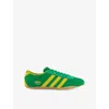 Adidas Originals Womens Green Pure Sulfur Gold M Tokyo Woven Low-top Trainers In Green Pure Sulfur Gold M