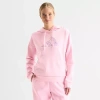 Adidas Originals Womens Long Sleeve Fleece Active Hoodie In Pink