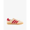 Adidas Originals Womens Adidas Gazelle Faux-fur And Suede Trainers In Multi