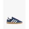 Adidas Originals Womens Night Indigo White Gum Handball Spezial X Sporty & Rich Suede Low-top Trainers In Night Indigo White Gum