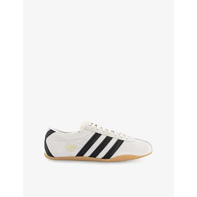 Adidas Originals Womens Off White Core Black Gol Tokyo Suede Low-top Trainers