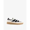 Adidas Originals Womens Off White Core Black Handball Spezial St Suede And Mesh Low-top Trainers In Off White Core Black