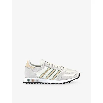 Adidas Originals Womens Adidas La Trainer Og Woven And Suede Trainers In Multi