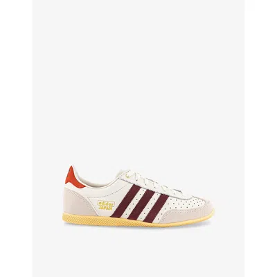 Adidas Originals Womens Offwhite Shadow Red Oran Japan Leather Low-top Trainers In Off-white