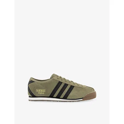 Adidas Originals Womens Orbit Green Black White Italia 70s Suede Trainers