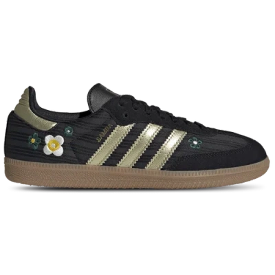 Adidas Originals Samba Og Sneakers With Flower Detailing In Black
