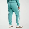 Adidas Originals Womens Plus Straight Mid Rise Fleece Active Jogger Pant In Blue