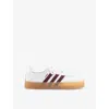 Adidas Originals Womens Samba Leather Low-top Trainers White Shadow Red Offwhit In White Shadow Red Offwhit