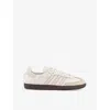 Adidas Originals Womens Cloud White Wonder Quart Samba Og Leather Low-top Trainers Eur 42/ 9 Uk In Cloud White Wonder Quart