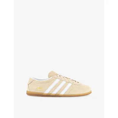 Adidas Originals Womens Sand Strata Gazelle Lo Pro Suede Trainers Eur 41 / 8 Uk