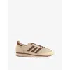 Adidas Originals Womens Sand Strata Preloved Bro Sl 72 Textured Woven And Leather Low-top Trainers In Brown