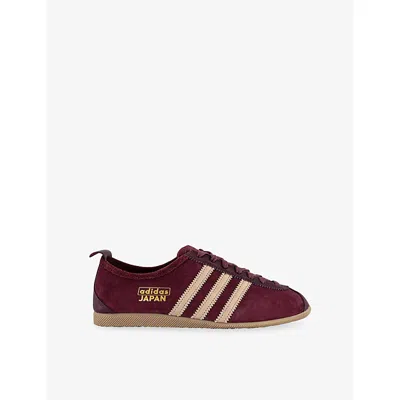 Adidas Originals Womens Shadow Red Magic Beige G Japan Suede Trainers In Burgundy