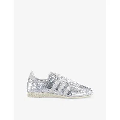 Adidas Originals Womens Silver Metallic Silver M Japan Leather Trainers