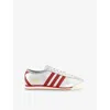 Adidas Originals Womens Silver Metallic Victory Italia 70s Metallic-leather Low-top Trainers In Silver