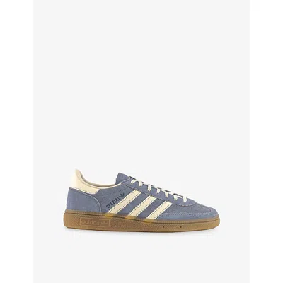 ADIDAS ORIGINALS WOMENS SILVER VIOLET CREAM WHIT HANDBALL SPEZIAL SUEDE LOW-TOP TRAINERS EUR 37.5 / 4.5 UK
