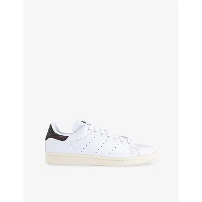 Adidas Originals Womens Stan Smith Leather Trainers White Croc Metallic