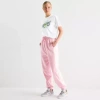 Adidas Originals Womens Straight Mid Rise Fleece Active Jogger Pant In Pink
