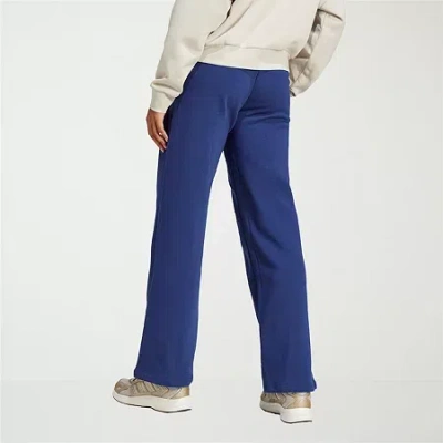 Adidas Originals Womens Straight Mid Rise Sweatpant In Blue