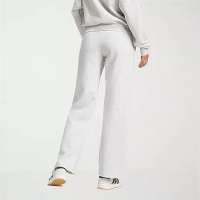 Adidas Originals Womens Straight Mid Rise Sweatpant In Gray