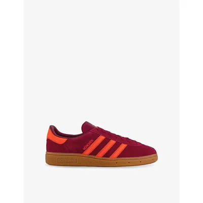 Adidas Originals Womens Team Victory Muenchen Suede Low-top Trainers Eur 41 / 8 Uk