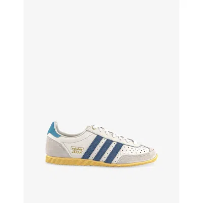 Adidas Originals Womens White Blue Offwhite Japan Suede And Leather Low-top Trainers