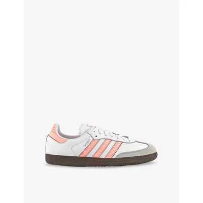 Adidas Originals Womens Adidas Samba Og Leather Low-top Trainers In White