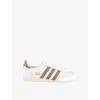 Adidas Originals Womens White Preloved Brown Cre Japan Leather Low-top Trainers In Multi