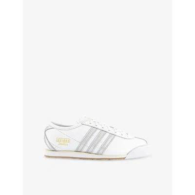 Adidas Originals Womens White Silver Metallic Cr Italia 70s Leather Low-top Trainers