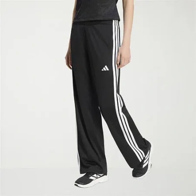 Adidas Originals Womens Wide Leg High Rise Regular Fit Track Pant In Black