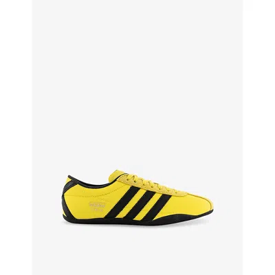 Adidas Originals Womens Yellow Black Tokyo Suede And Textile Low-top Trainers
