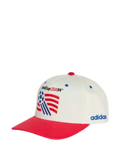 Adidas Originals World Cup Usa 94 Adjustable-rear Cap In White